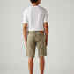 Men's 502 Taupe Tapered Fit Mid Rise Shorts - Back View
