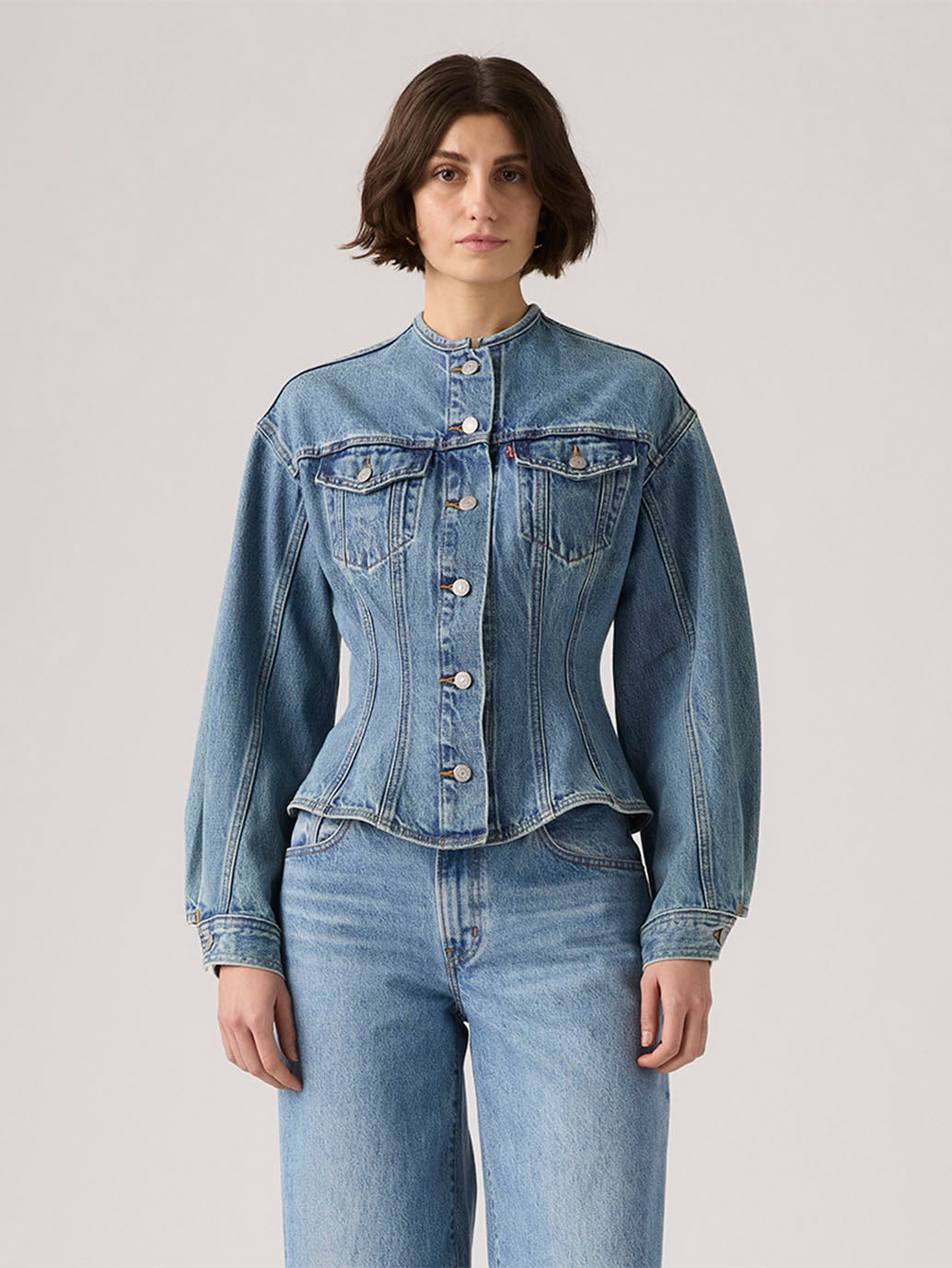 Levi’s Style Puff Sleeve Denim Jacket Women's Solid Indigo Denim Jacket – Levis India Store