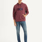 Men's Printed Maroon Sweatshirt - Styleshot View