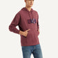 Men's Printed Maroon Sweatshirt - Side View