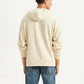 Men's Printed Beige Sweatshirt - Back View