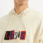 Men's Printed Beige Sweatshirt - Detail View