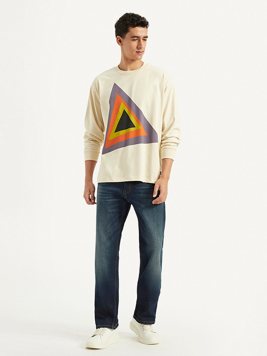 Men's Printed Relaxed Fit T-Shirt - Styleshot View