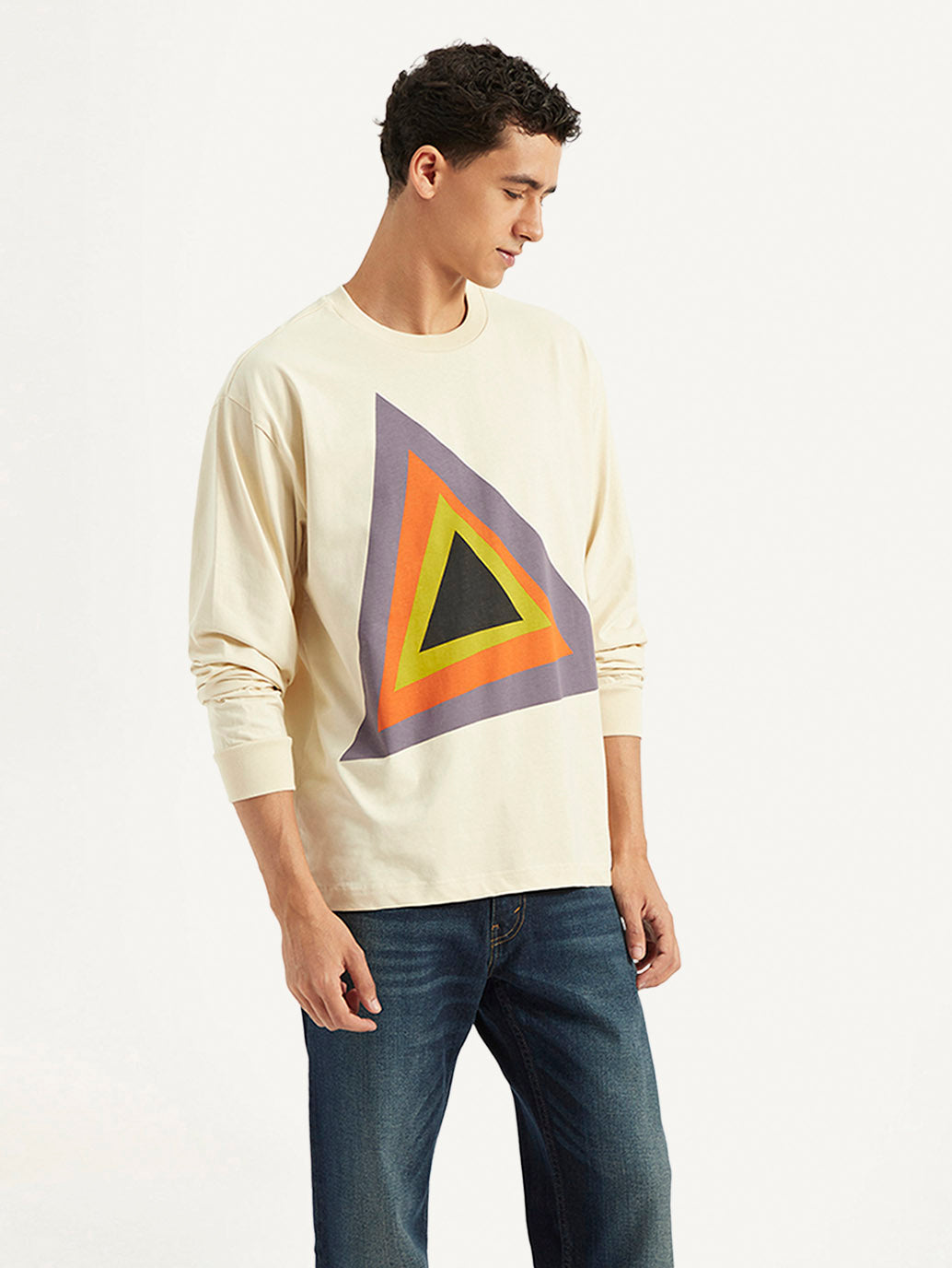 Men's Printed Relaxed Fit T-Shirt - Side View