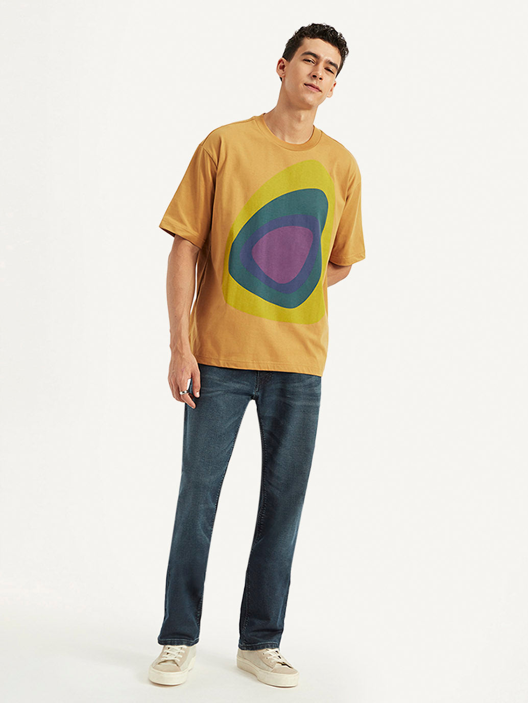 Men's Printed Boxy Fit T-Shirt