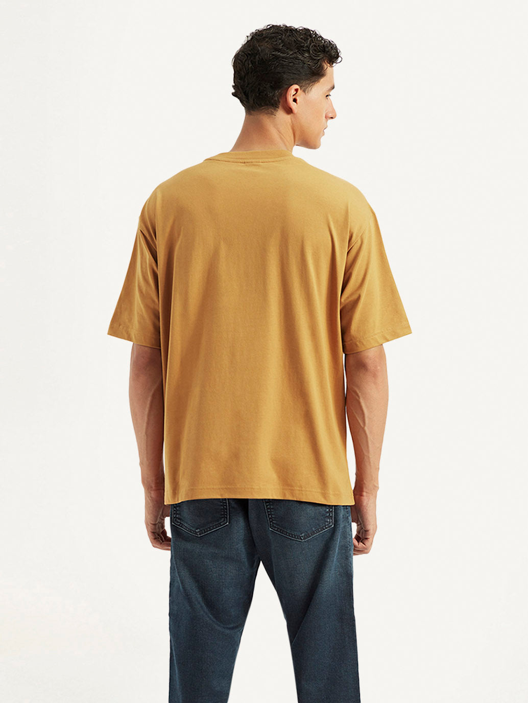 Men's Printed Boxy Fit T-Shirt - Back View