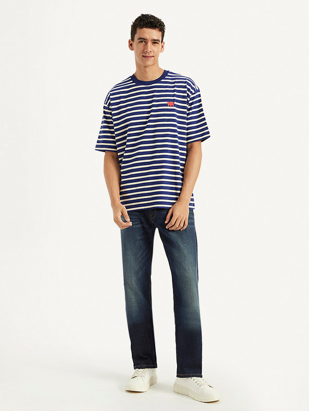 Men's Striped Loose Fit T-Shirt