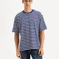 Men's Striped Relaxed Fit T-Shirt - Front View