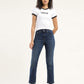 Women's 724 Blue Straight Fit High Rise Jeans - Front View