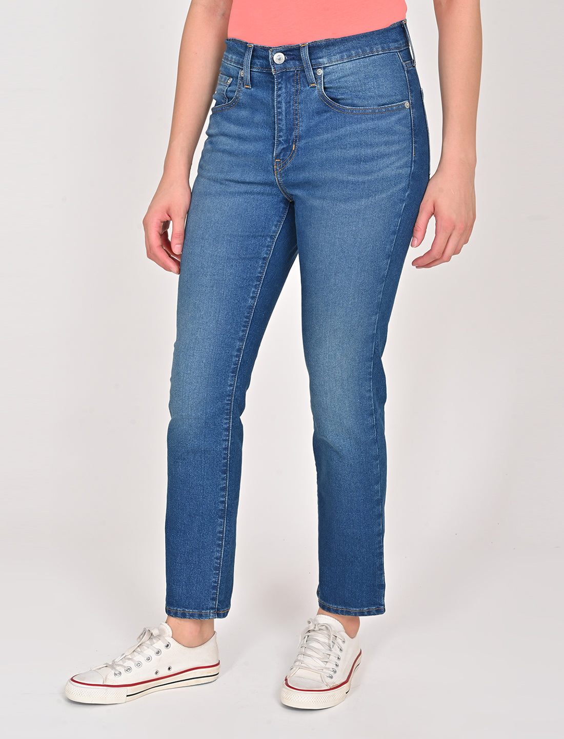 Women's High Rise 724 Slim Straight Fit Jeans