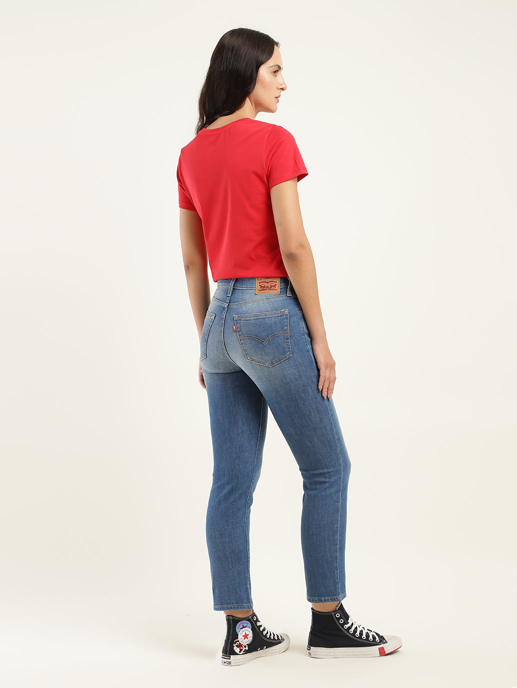 Women's High Rise 724 Slim Straight Fit Jeans