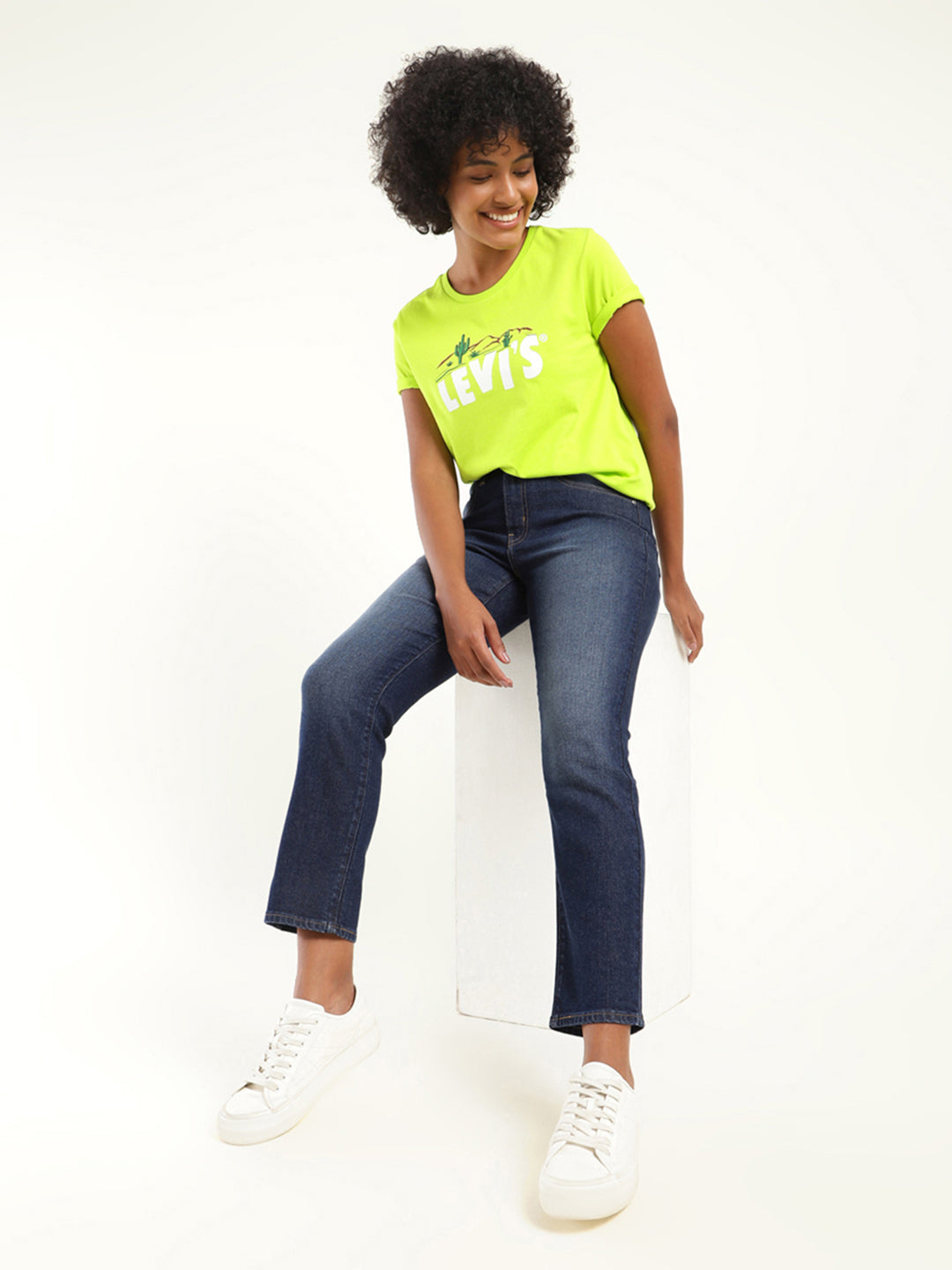 Women's 710 Blue Skinny Fit High Rise Jeans