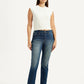 Women's 724 Blue Straight Fit High Rise Jeans - Front View