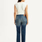 Women's 724 Blue Straight Fit High Rise Jeans - Back View