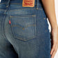 Women's 724 Blue Straight Fit High Rise Jeans - Detail View