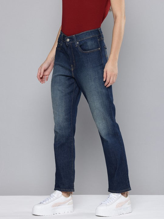 Women's High Rise 724 Slim Straight Fit Jeans