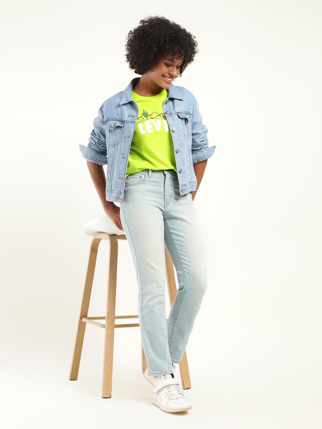 Women's 710 Blue Skinny Fit High Rise Jeans