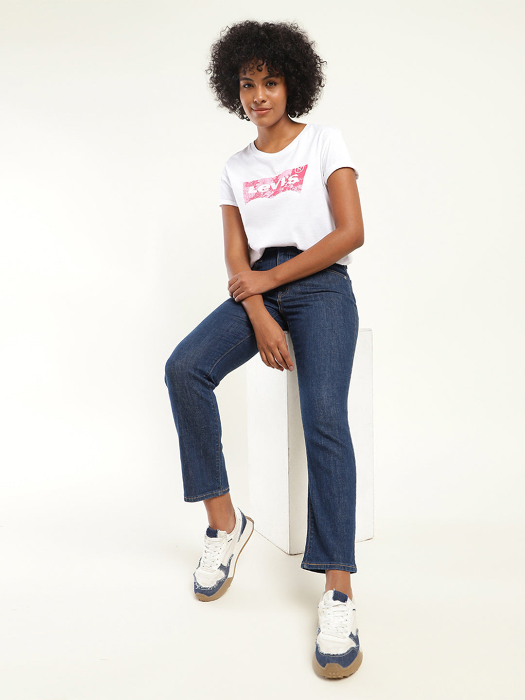 Women's 710 Blue Skinny Fit High Rise Jeans