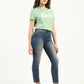 Women's 724 Blue Straight Fit High Rise Jeans - Front View