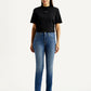 Women's 724 Blue Straight Fit High Rise Jeans - Front View