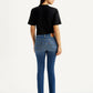 Women's 724 Blue Straight Fit High Rise Jeans - Back View