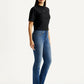 Women's 724 Blue Straight Fit High Rise Jeans - Side View