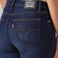 Women's 724 Navy Straight Fit High Rise Jeans - Detail View