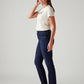 Women's 724 Navy Straight Fit High Rise Jeans - Side View