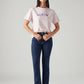 Women's 724 Med Indigo Slim Straight Fit High Rise Jeans - Styleshot View