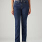 Women's 724 Med Indigo Slim Straight Fit High Rise Jeans - Front View