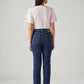 Women's 724 Med Indigo Slim Straight Fit High Rise Jeans - Back View