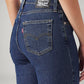Women's 724 Med Indigo Slim Straight Fit High Rise Jeans - Detail View
