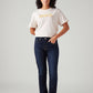 Women's 724 Dark Blue Slim Straight Fit High Rise Jeans - Front View