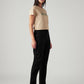 Women's 724 Black Slim Straight Fit High Rise Jeans - Side View
