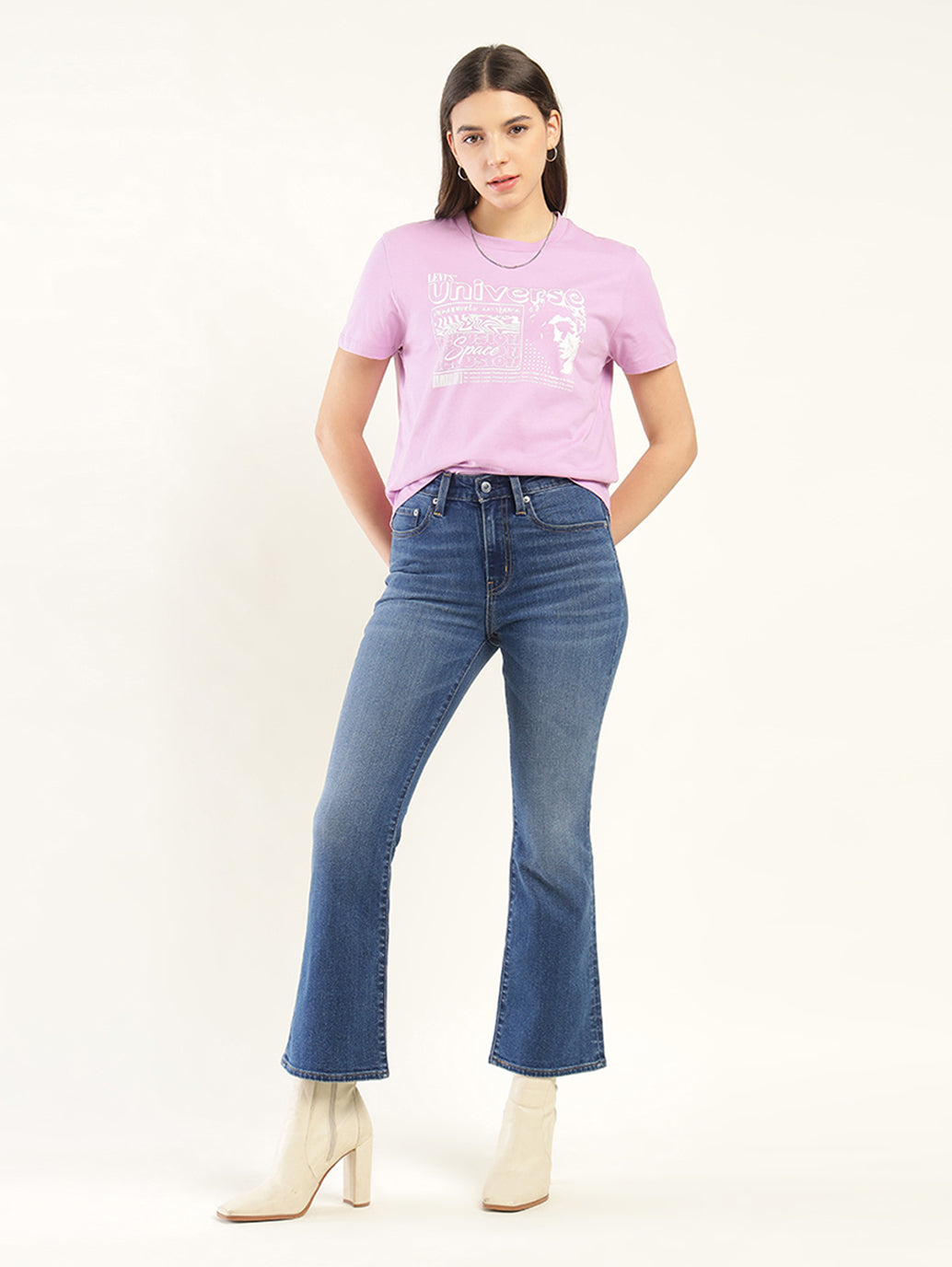 Women's 725 Blue Bootcut Fit High Rise Jeans