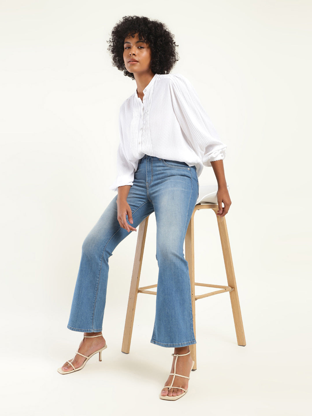 Women's 710 Blue Skinny Fit High Rise Jeans
