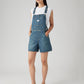 Women's Denim Utility Shortalls - Styleshot View