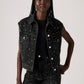 Women's Shrunken '90s Trucker Vest - Styleshot View