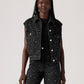 Women's Shrunken '90s Trucker Vest - Front View
