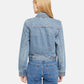 Women's XS Dart Denim Trucker Jacket - Back View