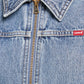 Women's XS Dart Denim Trucker Jacket - Detail View