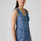 Women's Vianna Vest Denim Dress - Detail View