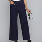 Women's Redloop Navy Blue Mile High Wide Leg Fit High Rise Jeans - 1 View