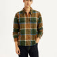Men's Checkered Relaxed Fit Flannel Shirt - Styleshot View