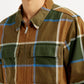 Men's Checkered Relaxed Fit Flannel Shirt - Detail View