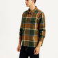 Men's Checkered Relaxed Fit Flannel Shirt - Side View