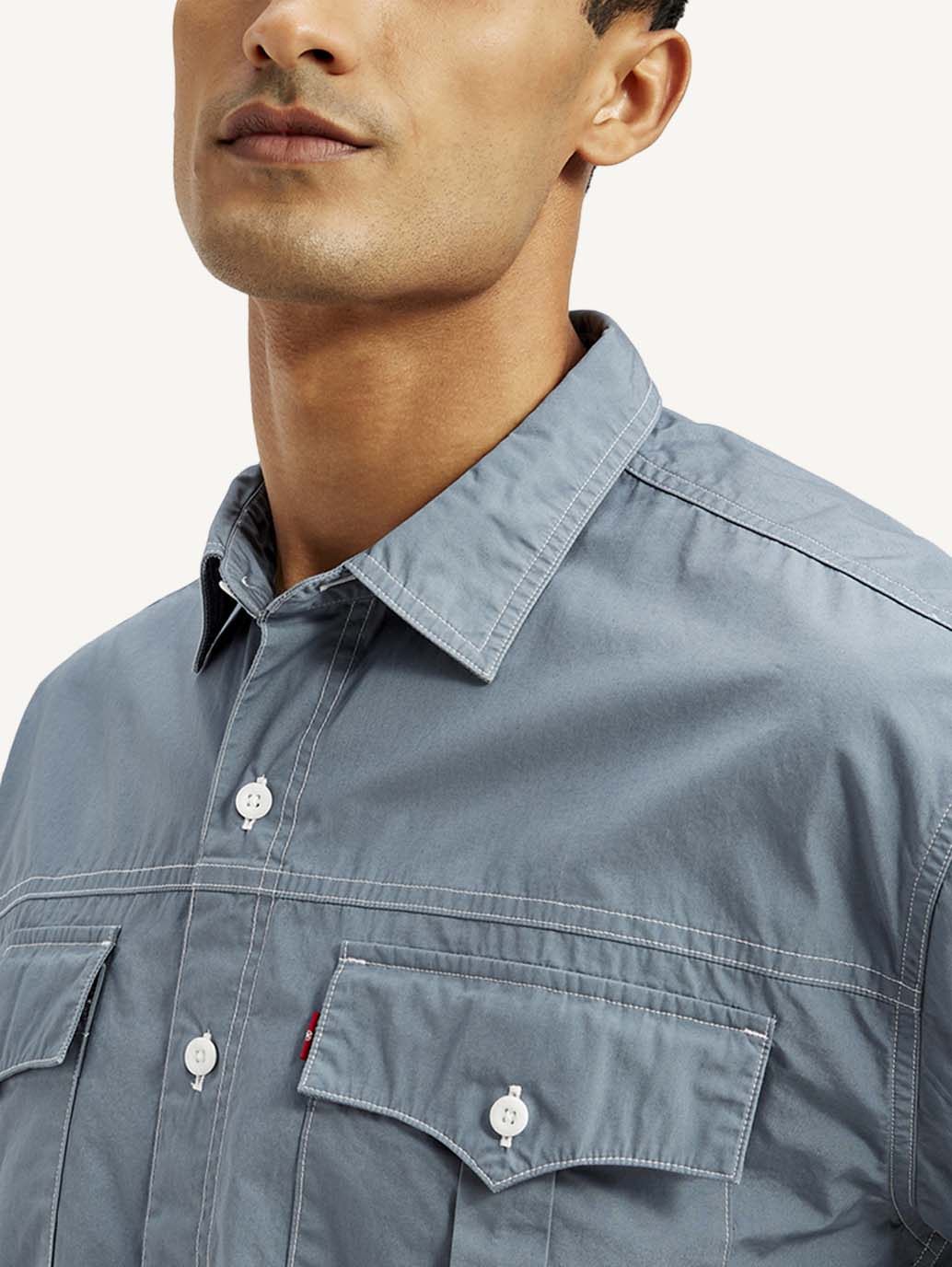 Men's Solid Loose Fit Utility Shirt – Levis India Store