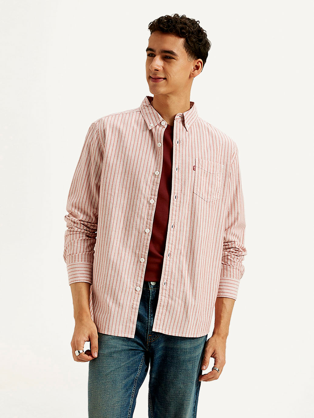 Men's Striped Slim Fit Shirt