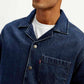Men's Resort Collar Solid Oversized Shirt - Detail View