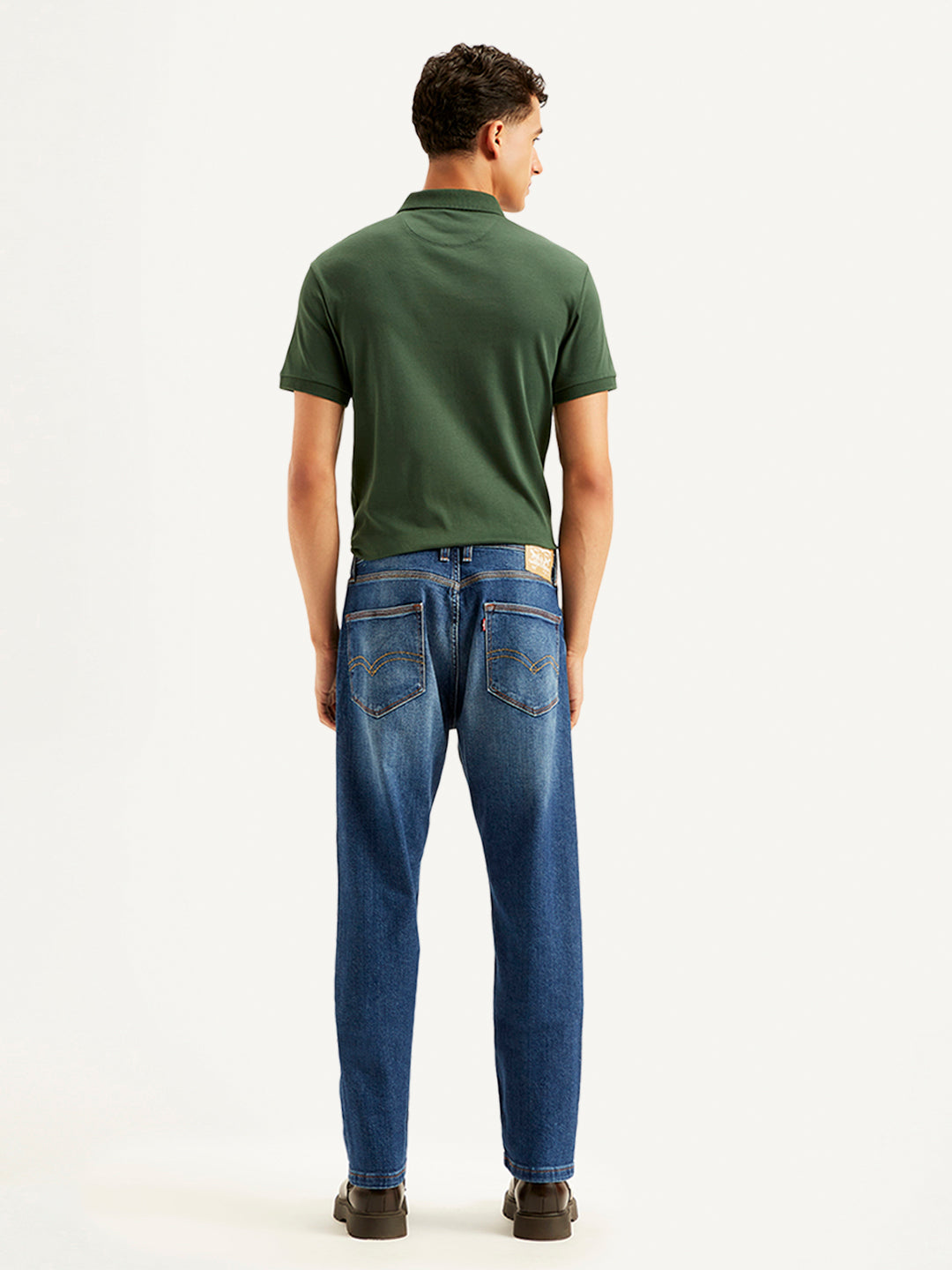 Men's 505 Solid Blue Jeans